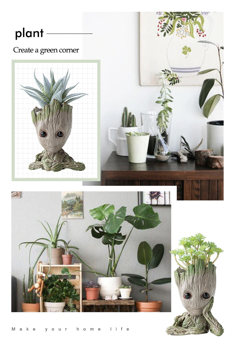 Grow with Groot! Adorable Cartoon Groot Planter Pot NZ