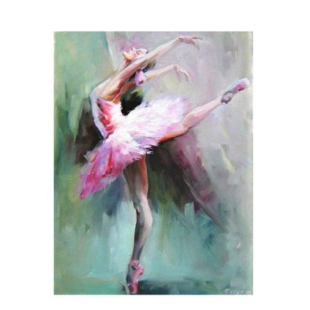 Dancing Ballerina Canvas Painting