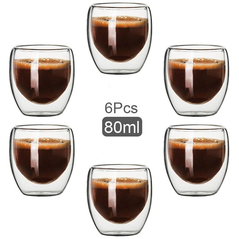 Double Wall Glass Cup 80ML