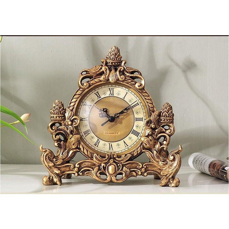 Antique Desk Clock-living room decor-Casa Decor