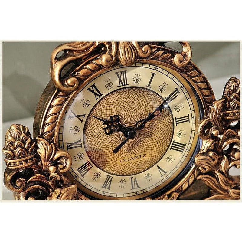 Antique Desk Clock-living room decor-Casa Decor