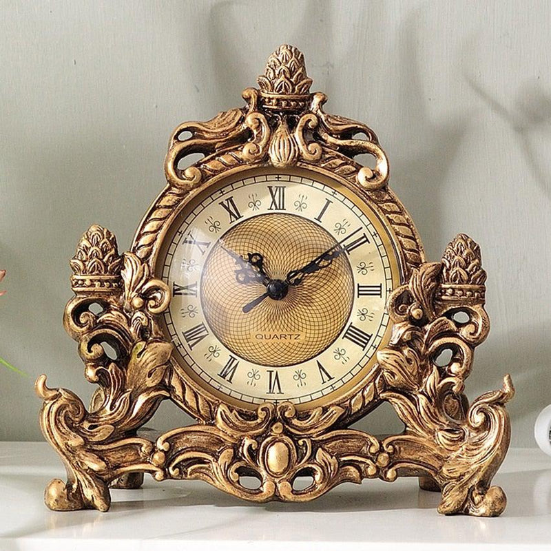 Antique Desk Clock-living room decor-Casa Decor