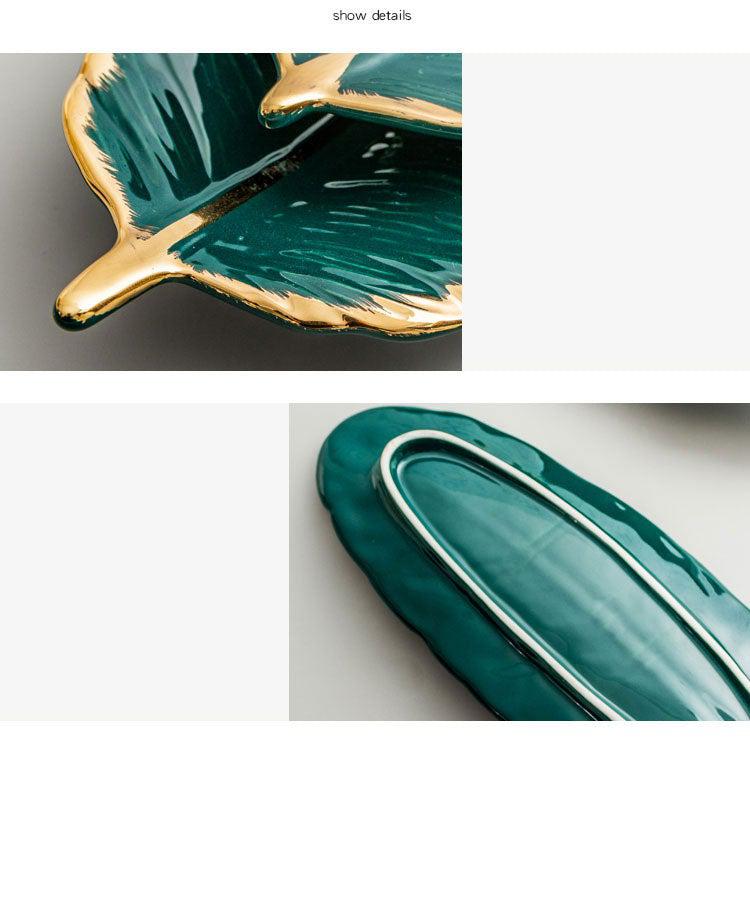 Leaf Shaped Ceramic Plates Dinner sets in NZ