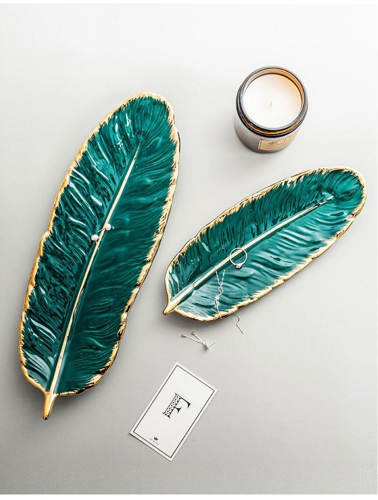 Leaf Shaped Ceramic Plates Dinner sets in NZ