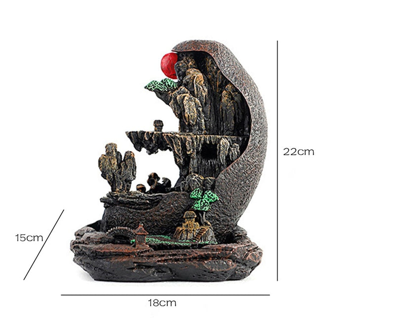 Waterfall Mountain Incense Burner